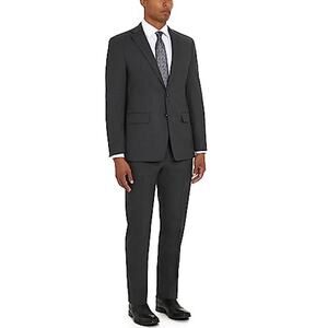 NWT Calvin Klein Men's Slim Fit Performance Wool Suit ,Dark Grey-SZ 38